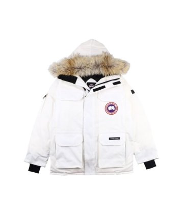 Canada goose jacket 19fw expedition wolf hairs 80% white duck down 1:1 quality Canada goose down coat for Men and Women #99899253